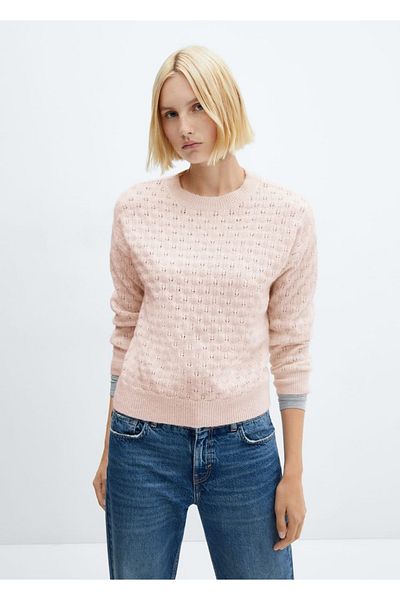 MANGO Woman Pulover cu detalii Lureks