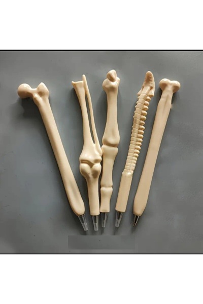 Uğur Nehir Ticaret Kemik Tasarımlı Tükenmez Kalem Seti 5’li – Mizahi Ve Yaratıcı Sağlık Temalı Kalemler