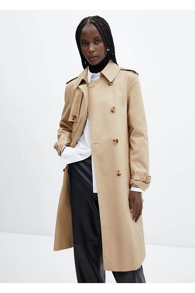 MANGO Woman Klassischer Trenchcoat mit Gürtel