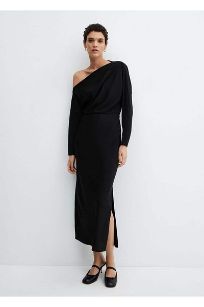 MANGO Woman Asymmetrical dress with slit