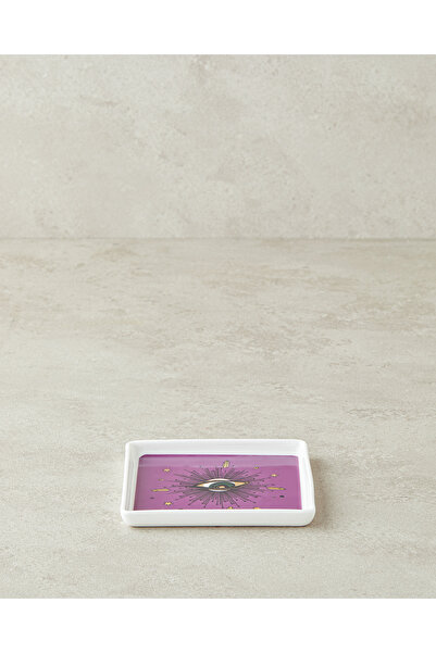 English Home Talisman Optic New Bone China Çerezlik 11,5 cm Mor