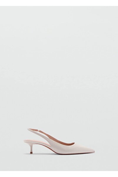 MANGO Woman Arkası açık topuklu ayakkabı