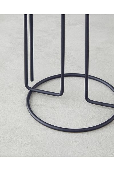 English Home 27.5 cm Black Jimena Metal Paper Towel Holder Kitchen Utensil