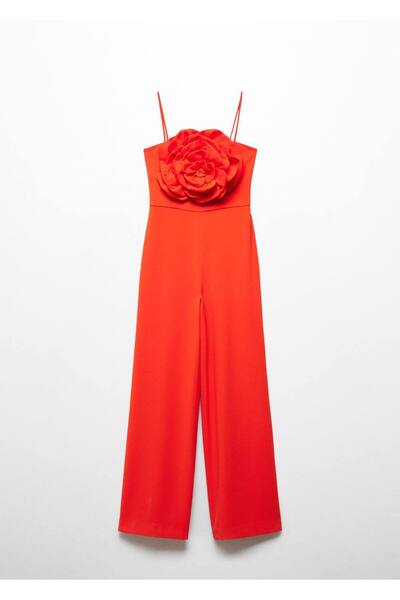 MANGO Woman Maksi çiçekli tulum