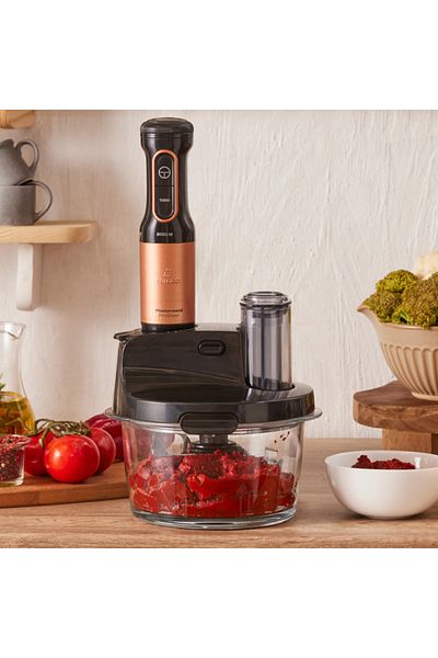 Karaca 2500W Powerful Motor Food Processor with Glass Bowl, 4 Blades Blades Ice Breaking Premium Design