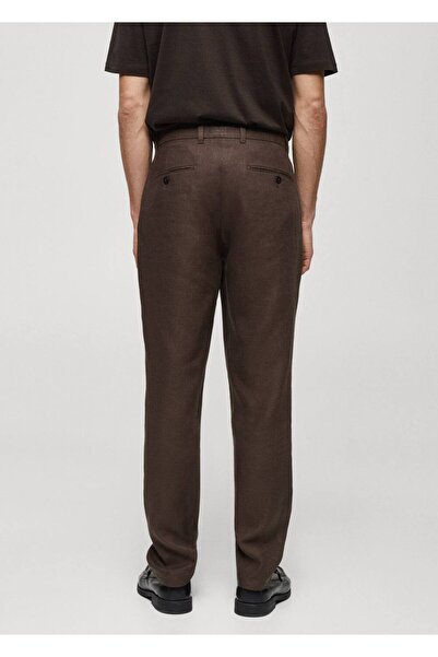MANGO Man Slim fit %100 keten pantolon