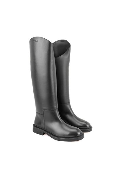 Desa Rebeca Black Women's Leather Riding Boots