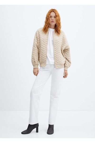 MANGO Woman Prošívaná bunda Bomber