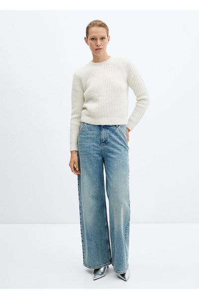 MANGO Woman Round neck knitwear sweater