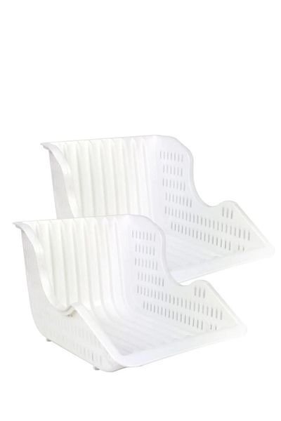 kapsulavm In-Cabinet Pot Pan Lid Plate Organizer Basket Plate Rack Dish Rack Organizer