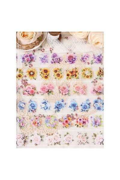 İthal H6-2M Self-Cutting Flower Pet Tape - Color : Blue