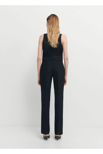 MANGO Woman Yünlü takım elbise pantolonu