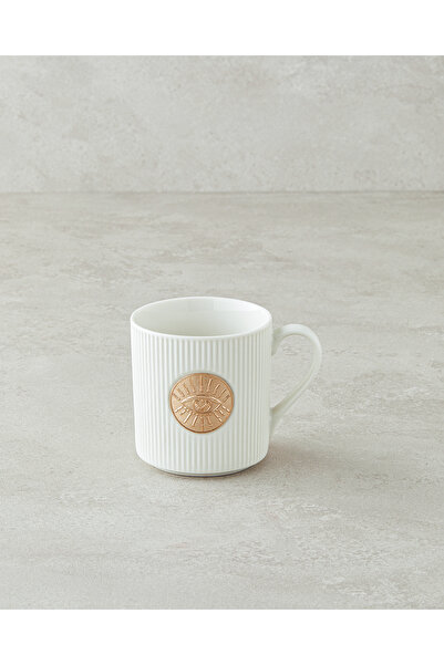 English Home Goldie Eye New Bone China Yılbaşı Kupa 370 ml Beyaz-Gold