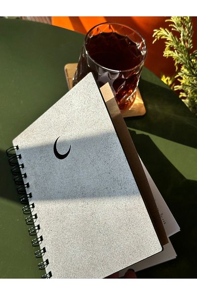 esamore concept Custom Your Name Wooden Covered Agenda Notebook Diary, Spiral Wooden Covered Notebook, Memory Book