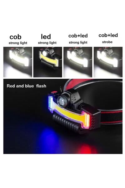 farissu profesyonel ledli ultra güçlü çok fonksiyonlu kafa feneri