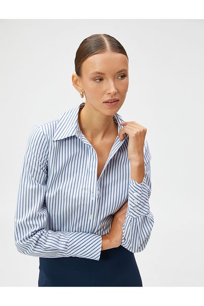 Koton Basic Shirt Long Sleeve Cotton