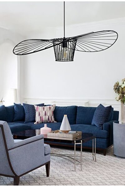 astricon Toronto Siyah Sarkıt Avize Sarkıt Lamba Salon Mutfak Avizeleri Pastane Cafe Berber Modelleri Çap 70