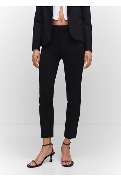 MANGO Woman Roman woven straight pants