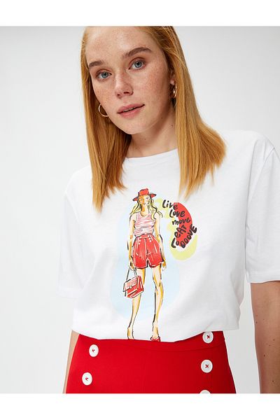 Koton Printed Relax Fit T-Shirt