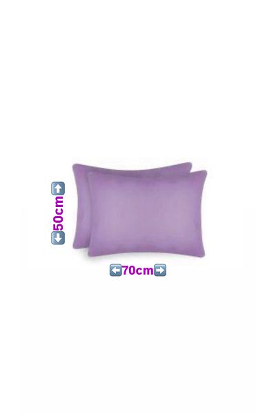 GERCELLA 2 Pcs 100% Cotton (Cotton) Lila (50X70Cm) Pillow Case