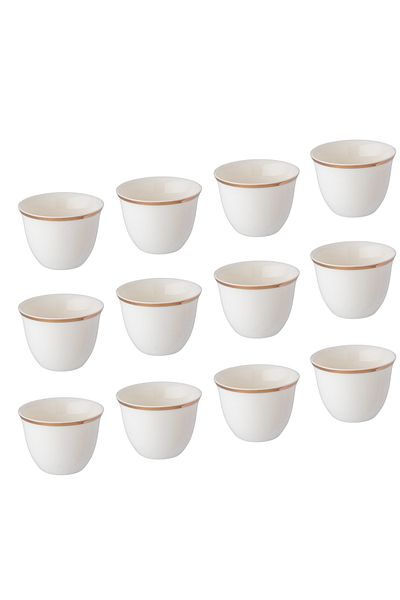 Dania A set of Saudi coffee cups made of pure porcelain with golden decor