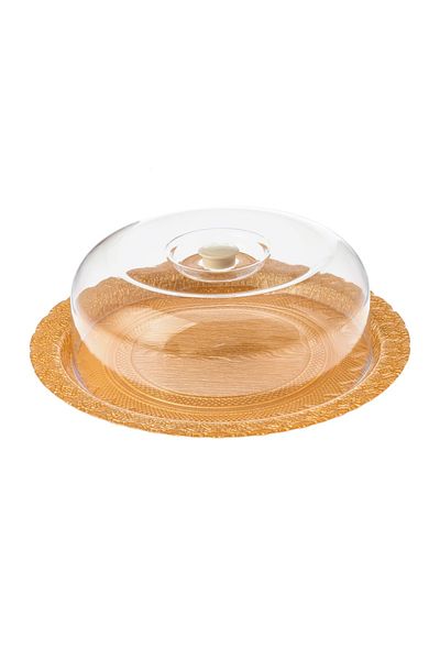 Dania Cake plate with glass with plastic cover 30 cm