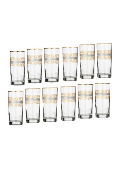 Dania 76-Piece Crystal Set Turkish Silver And Gold