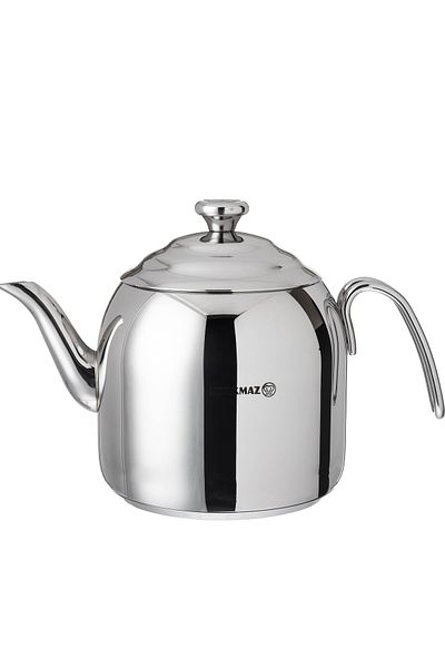 KORKMAZ Smore stainless steel teapot set of two sizes 1.1 + 2.3 liters