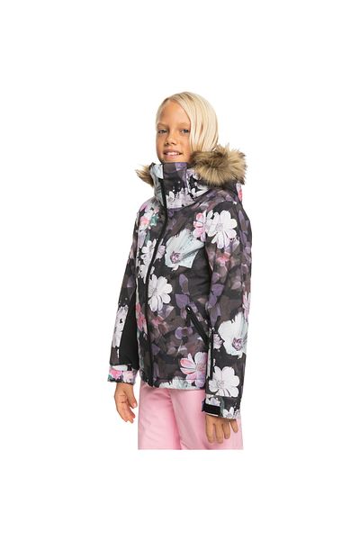 Roxy Girl's Snowboard Jacket Jet Ski Girl Black