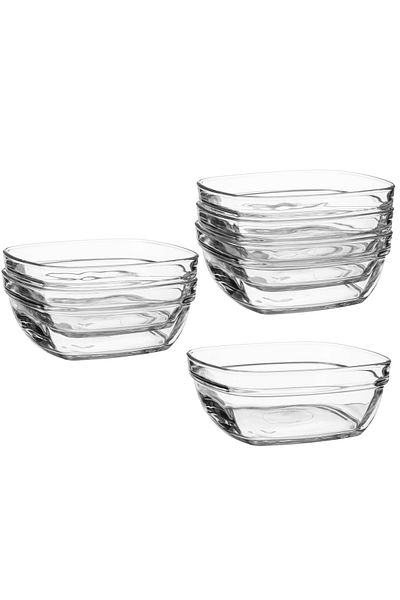 Dania 6 Piece Clear Glass Yogurt set