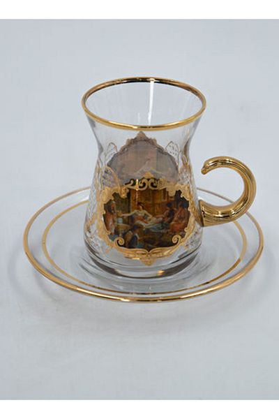Dania 18-Piece Tea And Coffee Set Gold 6x5cm