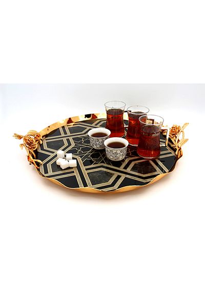 Dania Multi-Use Metal Tray Multicolour 40x40cm