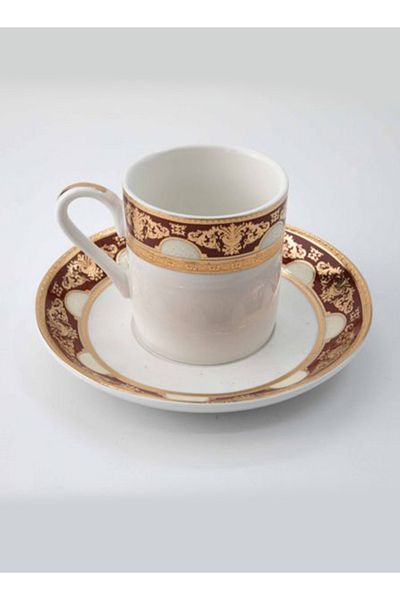 Dania طقم قهوة مكون من 12 قطعة باللون الأبيض 31x23x6 سم