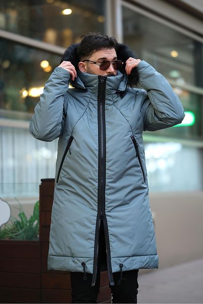 MİS MODA Men's Hooded Filled Coat