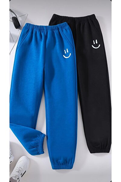 LUNAVISTA Μαύρο Smile Printed Oversize Φούτερ