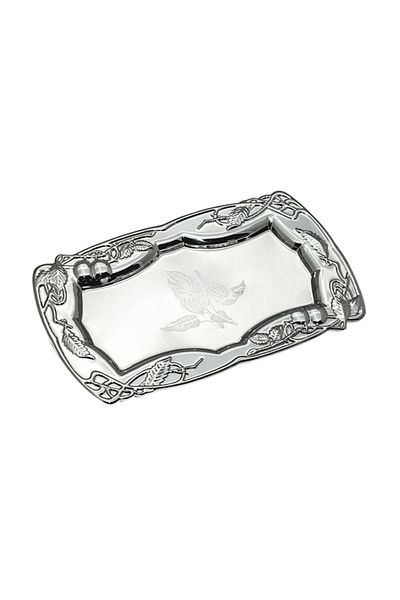Dania Metallic Tray Silver 37x22cm