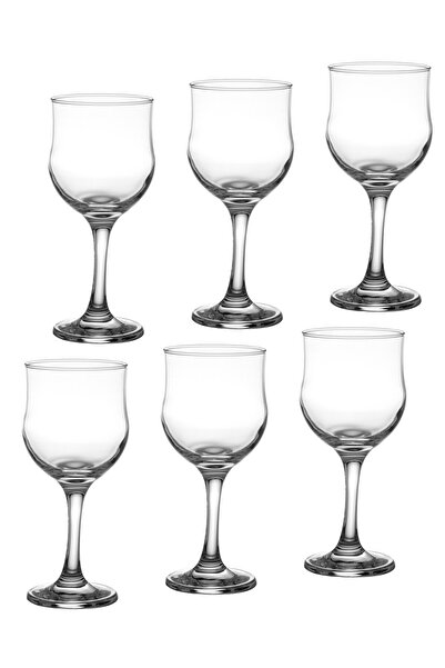 glass4you 6 Pieces A Set Of Glass Juice Cups Capacity 240 ML