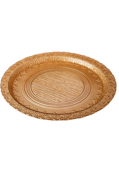 Byblos Glass Serving Dish For Sweets Chocolate And Fruits  Multi-Use Size 32Cm Depth 3 Cm
