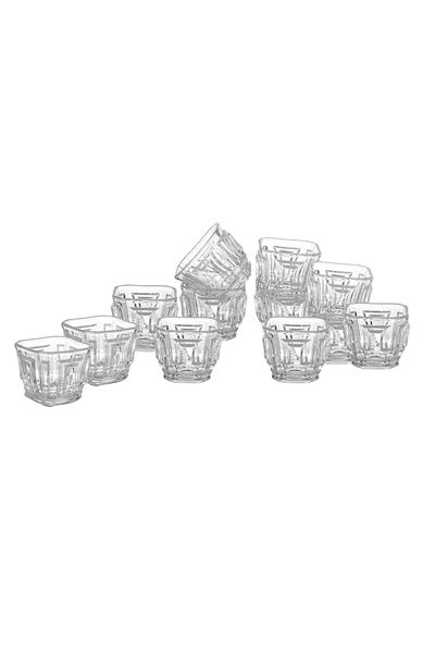 Generic A set of 12-piece glass Arabic coffee cups