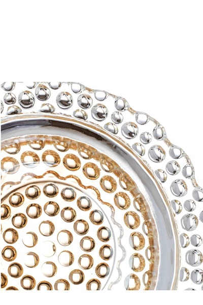 Byblos Honey-coloured glass cup for dates, sweets and nuts, size 17 * 10 cm