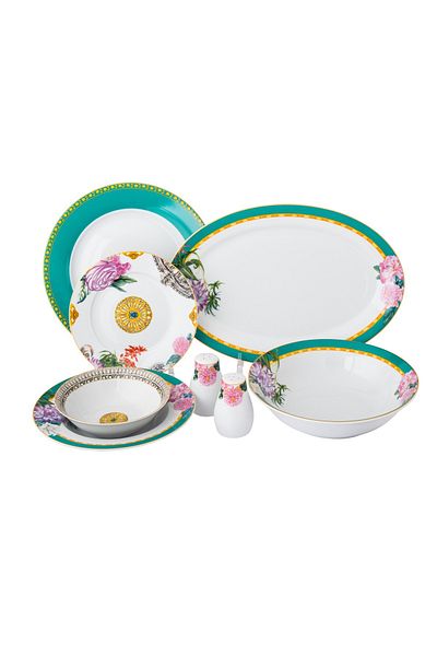 Dania Porcelain dining set, 28 pieces, floral print, suitable for 6 people