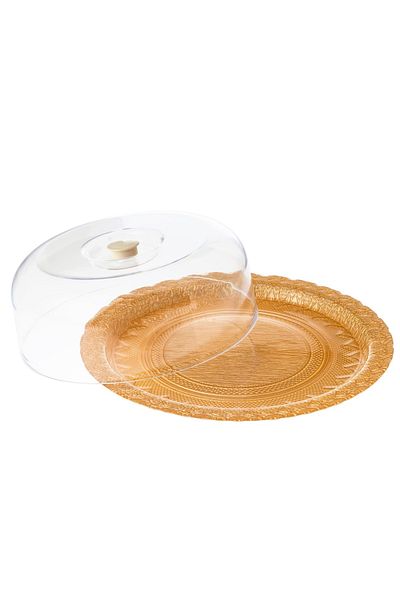 Dania Cake plate with glass with plastic cover 30 cm