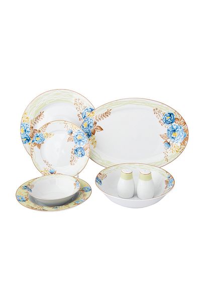 Dania Porcelain dining set, 28 pieces, floral print, suitable for 6 people