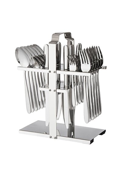 Dania Stainless steel dining service set consisting of 30 pieces