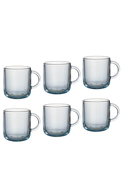 Pasabache Set of 6 Turkish Glass Tea Cups From Paşa Bash