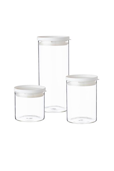 Dania طقم تخزين مكون من 3 قطع بأحجام مختلفة 1400 مل 620 مل 420 مل