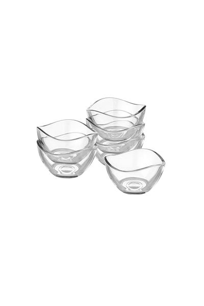 Vira A Set Of 6 Small Glass Bowls For Sauces And spices Multi-Use Size Width 7 Cm And Height 4 Cm