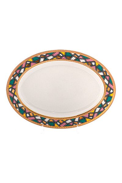 Dania Service Plate Multicolour 37x27cm