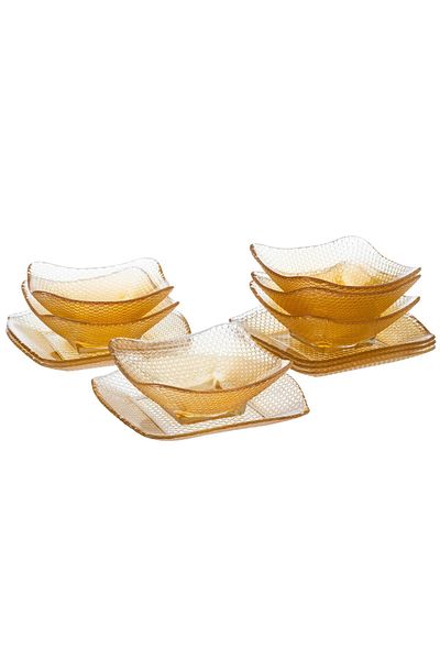 Dania Hospitality set consisting of 6 bowls with 6 dishes for sweets and nuts, and it is multi use