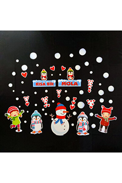 Etkinlikdenizi Kar Temalı Kısa Bir Mola Karne Kılıfı Panosu